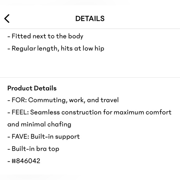 Athleta Renew built-in bra tank ribbed camisole racerback - black - Picture 7 of 10